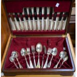 A canteen of silver plated cutlery,