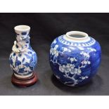 A 19th century Chinese vase,