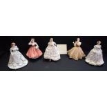 A Royal Worcester ceramic figure, The Last Waltz, limited edition 1366/12500; others,