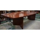 A large modern conference/dining table,