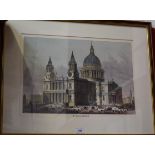 St Paul's Cathedral, a framed print, 53cm x 36.