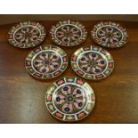 A set of six Royal Crown Derby 1128 pattern side plates, 16.