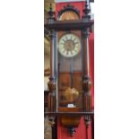 A Vienna wall clock, Hamburg American Clock Company, c.
