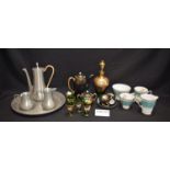 Ceramics, Glass and Metalware - Royal Stafford part tea set, comprising cups, saucers, side plates,