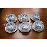 A Coalport Cairo pattern part tea set, for six, comprising cups,