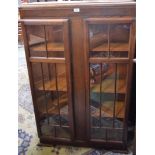 An Art Deco oak bookcase, c.