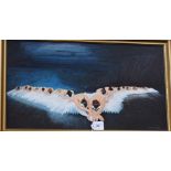 Donald Scott Ballet from Swan Lake signed, oil on board,