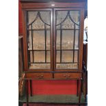 An Edwardian mahogany display cabinet,