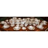 An extensive Royal Albert Old Country Roses pattern dinner and tea service,