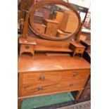 An early 20th century mahogany dressing table,