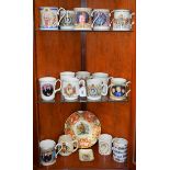 A Solian Ware King George VI Coronation mug, May 1937; other Royal commemorative mugs, Aynsley,