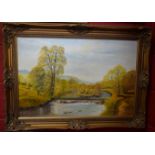 Ida Fearn (Local Artist) Millers Dale, Derbyshire signed, titled to verso, oil on canvas,