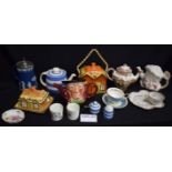 Ceramics - Royal Crown Derby Posies pattern coffee cans and saucers, teacups,