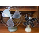 A 1950s desk fan;