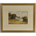 English School (early 20th century) Haymaking indistinctly signed S B**t and dated 1924,