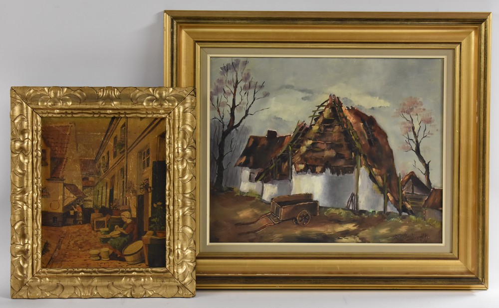 R. Bontempelli The Old Barn signed, dated '76, oil on canvas, 39.