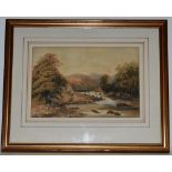 Attributed to Philip Mitchell On the Tavy watercolour, 23.5cm x 34.