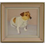 Kenneth Green (20th century) Portrait of a Jack Russell, Victoria signed, oil on canvas, 36.