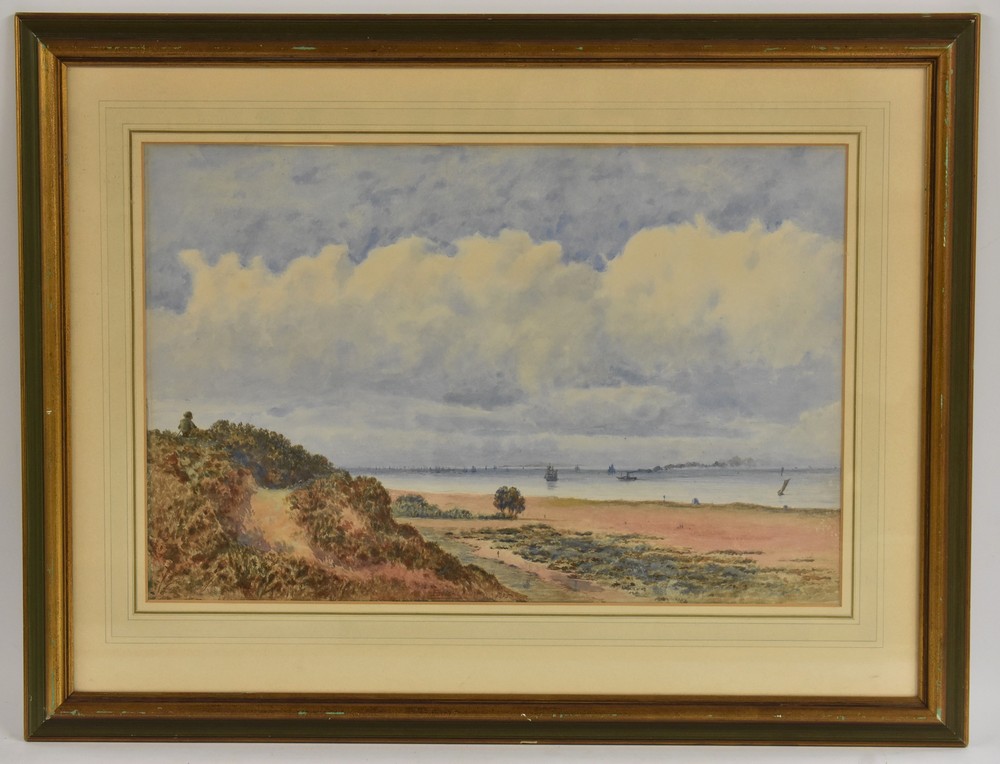 Parsons Norman Lowestoft, North Dean signed, dated 1875, watercolour, 34cm x 51.