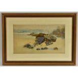 Maud H Gunn Sand, Stone, and Sea signed, watercolour,