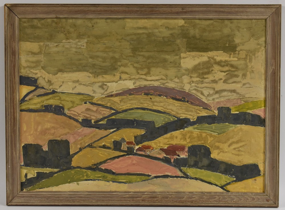 Abstract School (early 20th century) Enniskerry, County Wicklow, as seen in 1934 oil on board, 43.