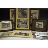 Racing interest - photographs of race horses; Sam Wragg autograph,