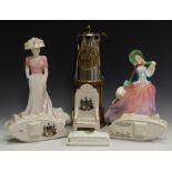 A Royal Doulton figure Autumn Breezes HN1911; a Coalport Ladies of Fashion Liz;