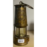 An Eccles type six miner's safety lamp