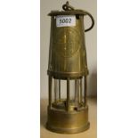 An Eccles type six miner's safety lamp