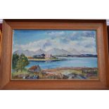 Goldiak (G. W. Womersley) A Scottish Loch, Impressionist School, signed, oil on board, 38cm x 63.