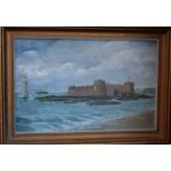 H. Locke Old Perch Rock, Batty signed, oil on board, 30.