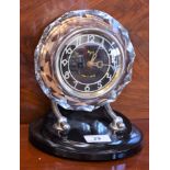 A Russian Art Deco desk clock,