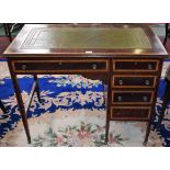 An Edwardian mahogany writing desk,