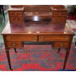 An Edwardian mahogany writing desk,