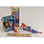 Suoerman - a Superman digital watch, by Marx; a Superman Pez,