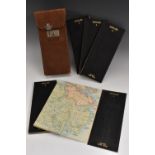 A set of four early 20th century maps, Scotland in 4 parts, Holland's Patent Duplex,