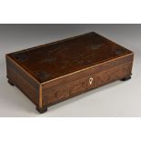 A George III rectangular table box,