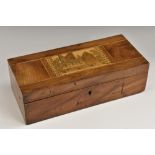 A 19th century Irish Killarney marquetry rectangular box,