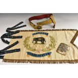 Miliatria - 74th Highland Regiment - a silk pennant,