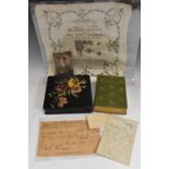 Alfred, Lord Tennyson - an interesting collection of family ephemera and memorabilia,