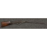 An early 20th century Gem pattern .177 calibre break barrel air rifle,38.