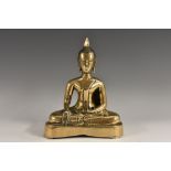 Sino-Burmese School (19th century), a bronze Buddha, seated in meditation, 19.