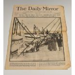 RMS Titanic - Transport/Maritime Incident - newspaper, The Daily Mirror, No.