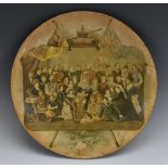 A Victorian Royal Commemorative composite plate, Queen Victoria's Diamond Jubilee,