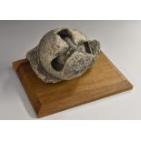 A museum composition copy, of a Medieval masonry corbel fragment, as fruit berry,