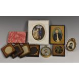 English Naive School (second-quarter, 19th century), a portrait miniature of a young gentleman,