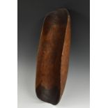 Tribal Art - an Australian Aboriginal food bowl, typically formed of a dug-out section of hardwood,