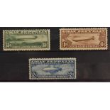 Stamps - USA 1930 Air Graf Zeppelin set, mounted mint,
