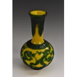 A Chinese Peking glass bottle vase,
