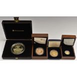 Bullion Henry VIII's accession quincentenary coins, 2009: Jersey gold proof sovereign in capsule,